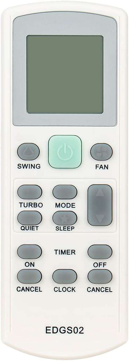 AULCMEET EDGS02 Replace AC Remote Control Compatible with Daikin/Acson Air Condtioner GS02 OM-GS02-0112 OM-GS02-1011 OM-GS02-1111(2) BRC52A61 BRC52A63 BRC52A62 R08019037090A R08019034086 - Image 1