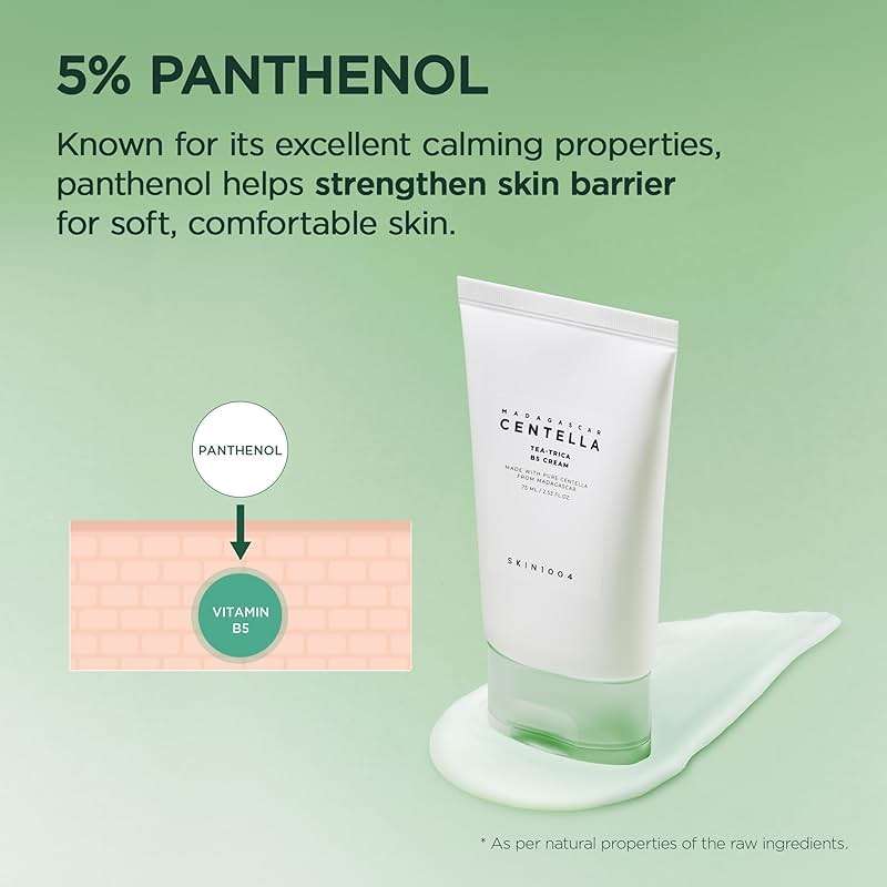 SKIN1004 Tea-Trica B5 Cream, Face Moisturizer with Centella Asiatica & Panthenol B5, Gel Moisturizer for Soothing & Hydrating, Cica Cream with Tea Tree & Centella, Korean Skin Care, 2.53 fl.oz / 75ml - Image 3
