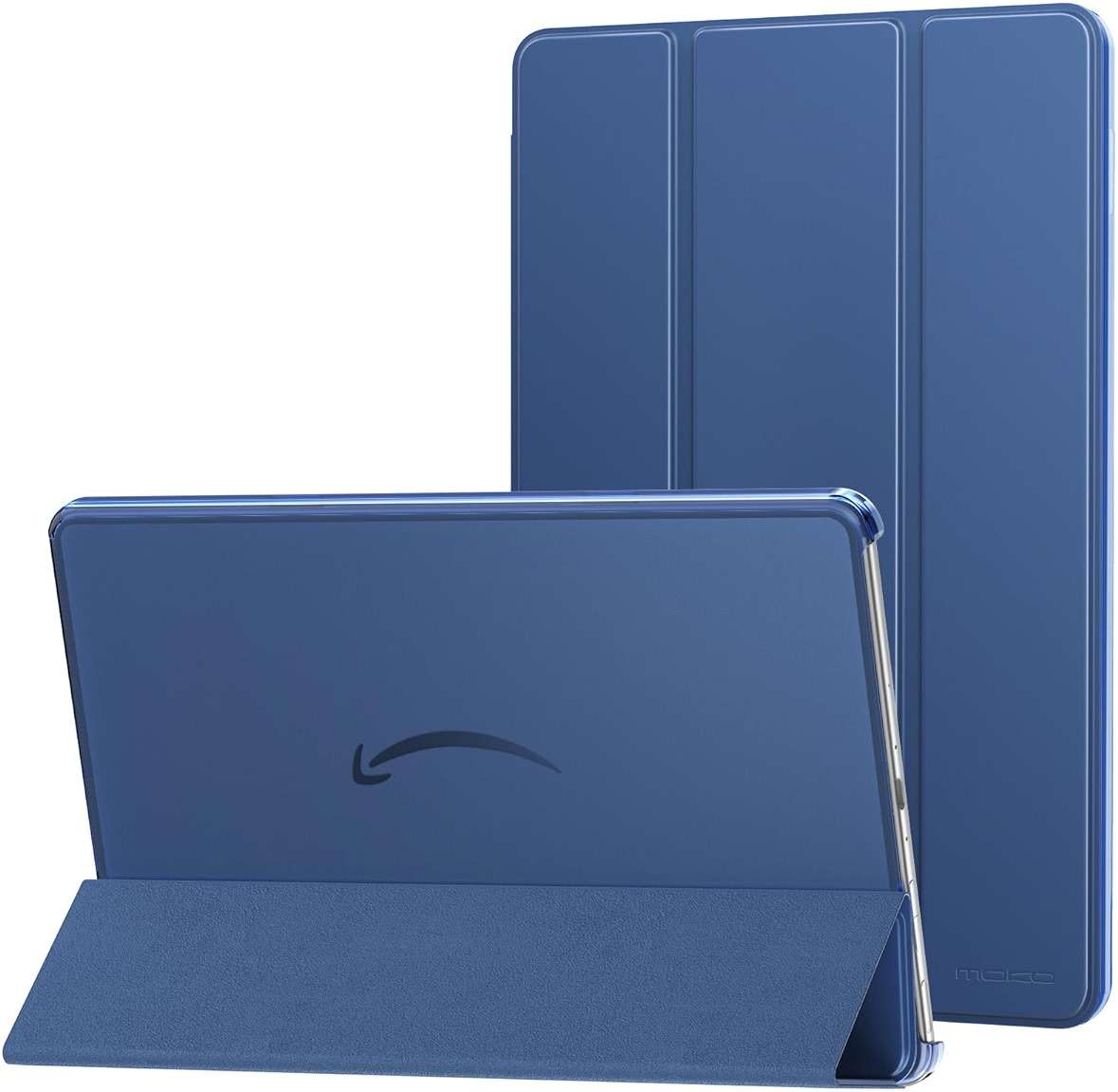 MoKo Case Fits Amazon Kindle Fire Max 11 Tablet (13th Gen, 2023 Release) 11" - Slim PU Leather Trifold Stand Cover for Kindle Fire 11 Tablet Colored Hard Back Shell with Auto Wake/Sleep, Navy Blue - Image 1