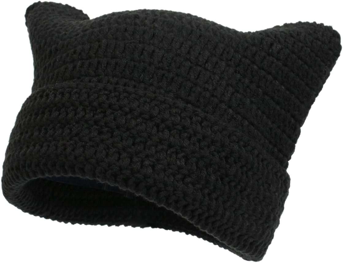 Women Beanie Warm Winter Hats, Soft Knit Lazy Beanie for Women, Women Cat Beanie，Women Fox hat, Slouchy Beanies for Women - Image 1