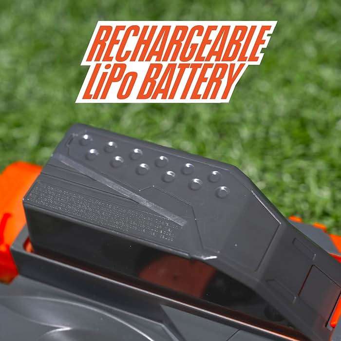 NERF Pro Stryfe X Dart Semi-Auto Blaster, Rechargeable LiPo Battery, 30 AccuStrike Half-Length Darts, 15-Dart Magazine, 150 FPS, Eyewear, 14+ (Amazon Exclusive) - Image 6