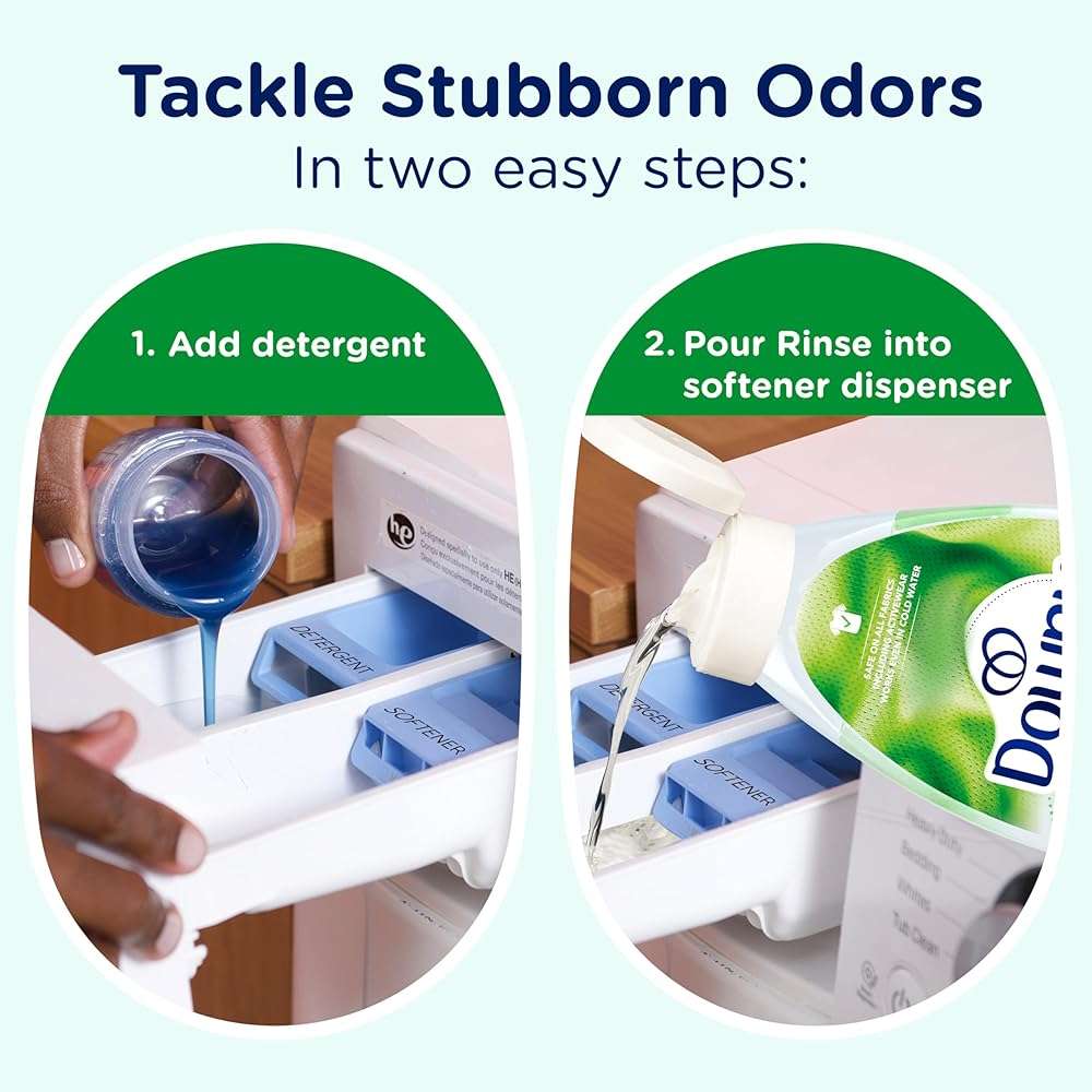 Downy RINSE & REFRESH Laundry Odor Remover and Fabric Softener for Activewear, Active Fresh Scent, 48 oz - Image 7