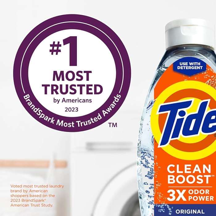 Tide Deep Cleansing Fabric Rinse with 3X Odor Power, Original Scent, 48 oz - Image 9