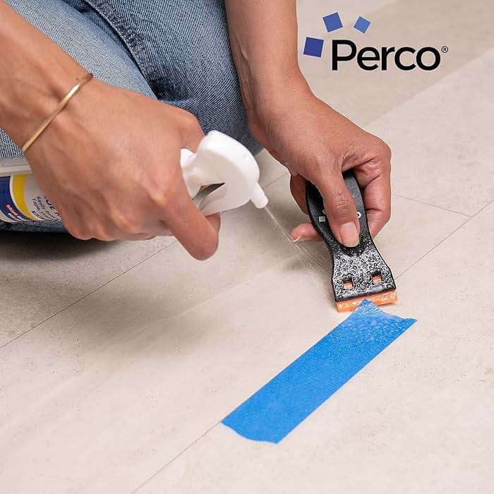 Perco Glue Off Adhesive Remover - New Stronger Formula! - 3.3 oz with Scraper & Plastic Razor | Glue Remover Spray Effortlessly Erase Adhesive Hassles & Car Stickers - for Label Sticker Residue - Image 7