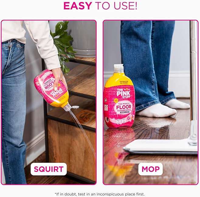 Stardrops The Pink Stuff The Miracle Floor Cleaner Spray – Squirt & Mop Formula for Sparkling Clean Floors – Fast Drying, Streak-Free Finish, Fresh Fragrance, 25.3 fl oz - Image 5