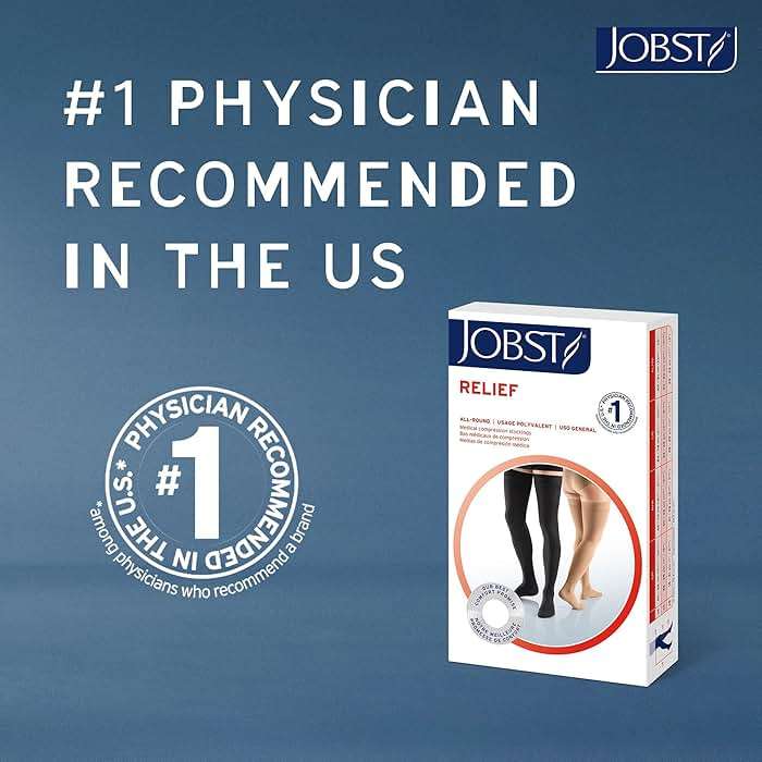 JOBST Relief 20-30 mmHg Compression Stockings, Knee High, Closed Toe | Compression Socks for Women/ Men for Tired, Aching or Swollen Legs - Image 5