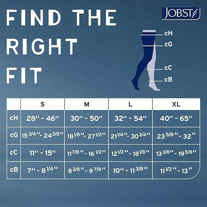 JOBST Relief 30-40 mmHg Compression Stockings, Thigh High Silicone Band, Open Toe | Compression Socks for Women/ Men for Tired - Image 6