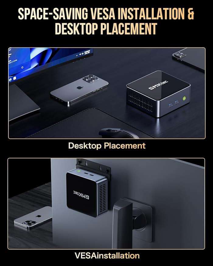 GMKtec Mini PC with Intel Core i7-1185G7 Processor (Up to 4.8 GHz) 16GB DDR4 1TB SSD NIC i226V RJ45 2.5G Iris Xe Graphics USB4.0 Desktop Mini Computers WiFi 6, BT 5.2/ DP, HDMI M2 - Image 8