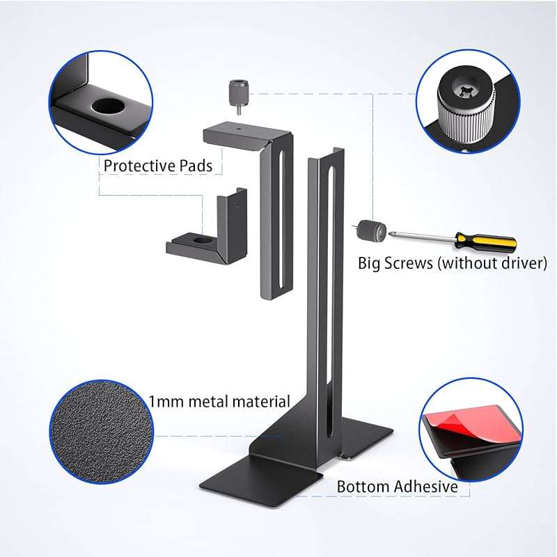 GPU Support Bracket, Graphics Card Support, GPU Brace, Video Card Holder Bracket with Bottom Adhesive, GPU Stand, Adjustable Anti Sag GPU Stand 35-120mm, Support GPU 4090 Thickness Support up to 75mm - Image 6