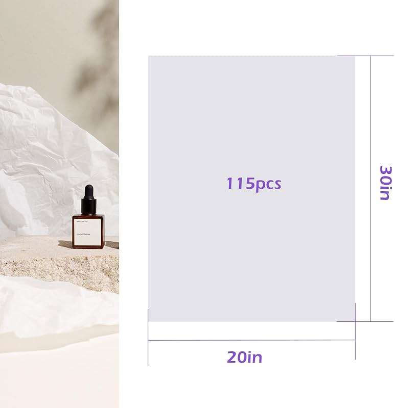 Simetufy 115 Sheets Large 20 x 30 Inch White Tissue Paper for Gift Bags, Archival Bulk for Textiles, Clothing Storage - Image 2