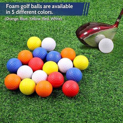 Guirnd 20 Pack Foam Golf Balls, 41mm Practice Golf Balls, Realistic Feel and Long Lasting Limited Fligh Practice Golf Balls for Backyard, Soft Golf Balls for Indoor or Outdoor - Image 4