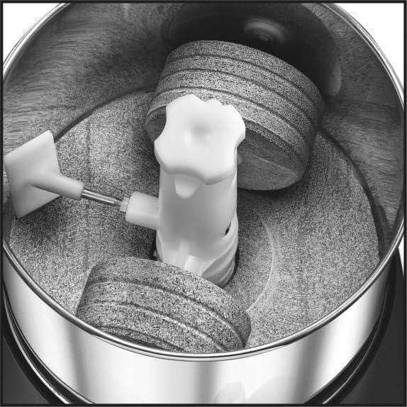 Judge By Prestige Table Top 2 Liter Wet Grinder with Coconut Scraper and Atta Kneader Attachments [110 Volts, 200 Watts] - Image 4