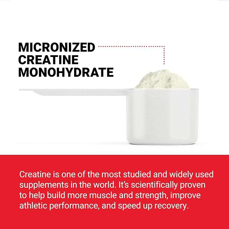Force Factor Creatine Monohydrate Powder, 5g Micronized Dose to Support Muscle Growth, Strength, Recovery, Cognitive Health & Memory, Unflavored, 60 Servings - Image 3