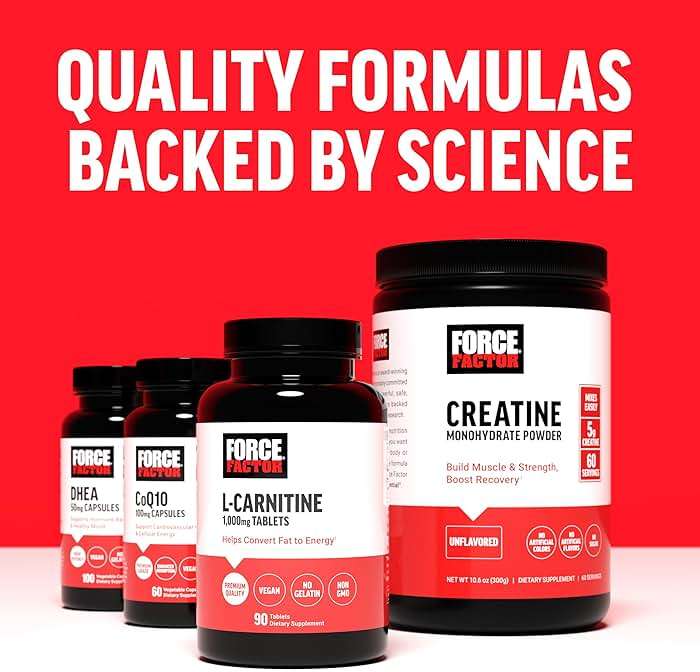 Force Factor Creatine Monohydrate Powder, 5g Micronized Dose to Support Muscle Growth, Strength, Recovery, Cognitive Health & Memory, Unflavored, 60 Servings - Image 10