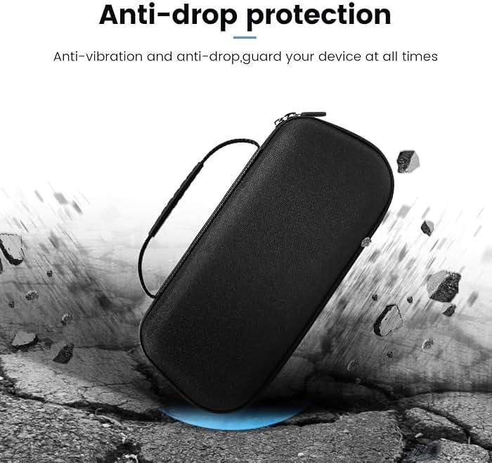 OPTOSLON Compact ROG Ally Carrying Case Compitable with ASUS ROG Ally X/ROG Ally Gaming Handheld and accessories, Hard Case for Travel and Storage[Black] - Image 4