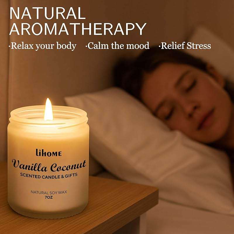 Candles Gifts for Women - Natural Soy Wax Candle for Home Scented Perfect for Christmas, Birthday, Mother's Day, Vanilla Coconut Candles - Image 5