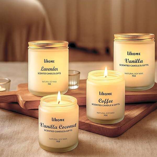 Candles Gifts for Women - Natural Soy Wax Candle for Home Scented Perfect for Christmas, Birthday, Mother's Day, Vanilla Coconut Candles - Image 7