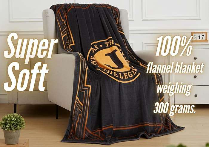 InnoBeta Gifts for Men, Initial Mens Gifts for Him, Birthday Gift Ideas, Mens Blanket, 300gsm Flannel Throw Blanket Gift for Dad, Grandpa, Husband, 50"x 65", G - Image 4