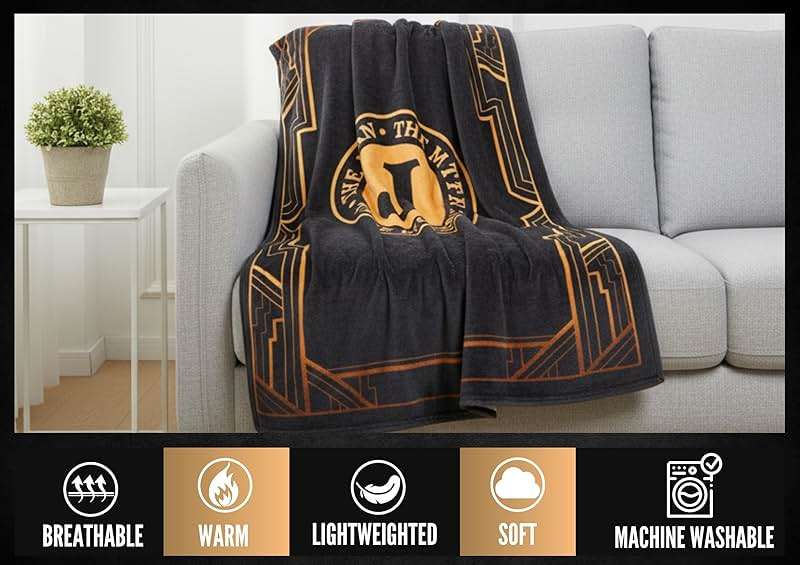 InnoBeta Gifts for Men, Initial Mens Gifts for Him, Birthday Gift Ideas, Mens Blanket, 300gsm Flannel Throw Blanket Gift for Dad, Grandpa, Husband, 50"x 65", G - Image 8