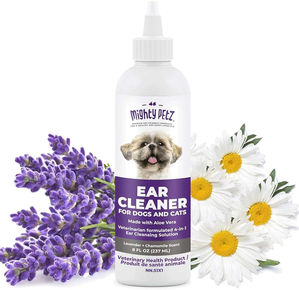Mighty Petz Dog Ear Cleaner – Gentle Pet Ear Wash for Routine Ear Hygiene For Dogs and Cats 8 oz - Image 1