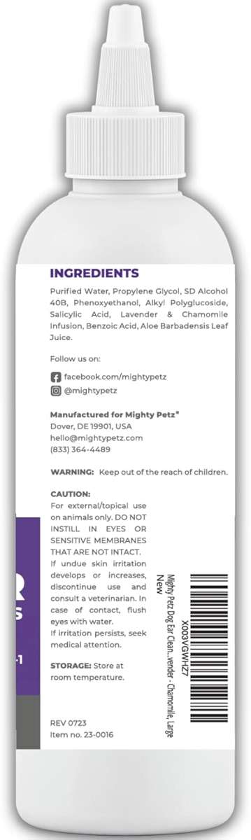 Mighty Petz Dog Ear Cleaner – Gentle Pet Ear Wash for Routine Ear Hygiene For Dogs and Cats 8 oz - Image 2