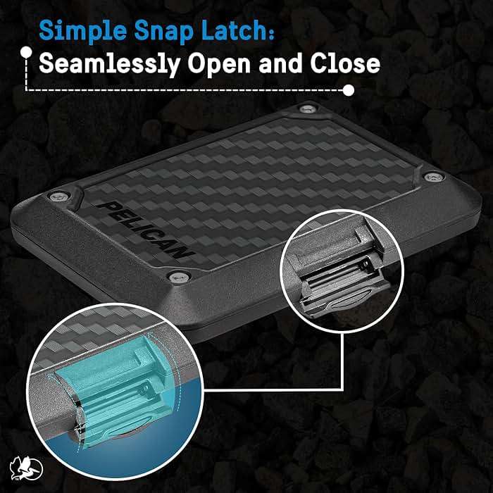 Pelican iPhone MagSafe Wallet with RFID Blocking - Military STD Snap-On Magnetic Phone Wallet for Cash and Phone Card Holder - Detachable Card Holder for iPhone Pro Max 17/16/15/14/13/Pixel 10 - Black - Image 5
