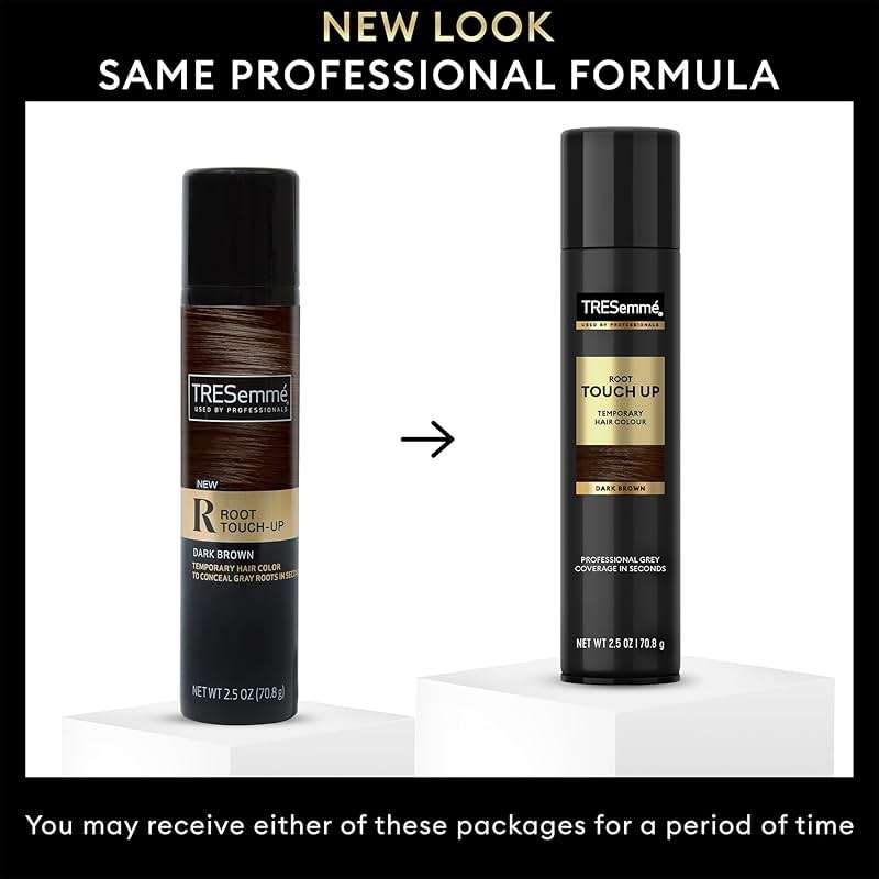 TRESemmé Root Touch Up, Temporary Hair Color Spray, Travel-Size 6-Pack – Dark Brown, Professional Grey Hair Coverage in Seconds, 2.5 Oz Ea - Image 3