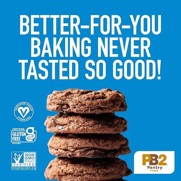 PB2 Pantry Double Chocolate Chip Cookie Mix - 16oz Jar | Certified Vegan, Gluten Free, Non-GMO, 4g Plant Protein Per Cookie - Image 6