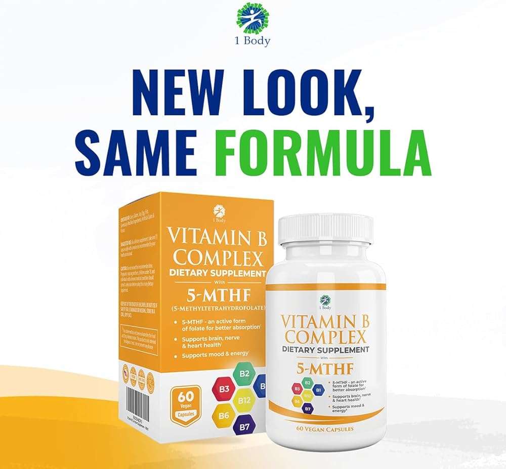 1 Body Vitamin B Complex 3 Pack – Bioavailable B Vitamins with 5-MTHF Folate, B1, B2, B5, B6, Methyl B12, Niacin & Biotin – Non-GMO, Vegan, Made in USA - Image 5