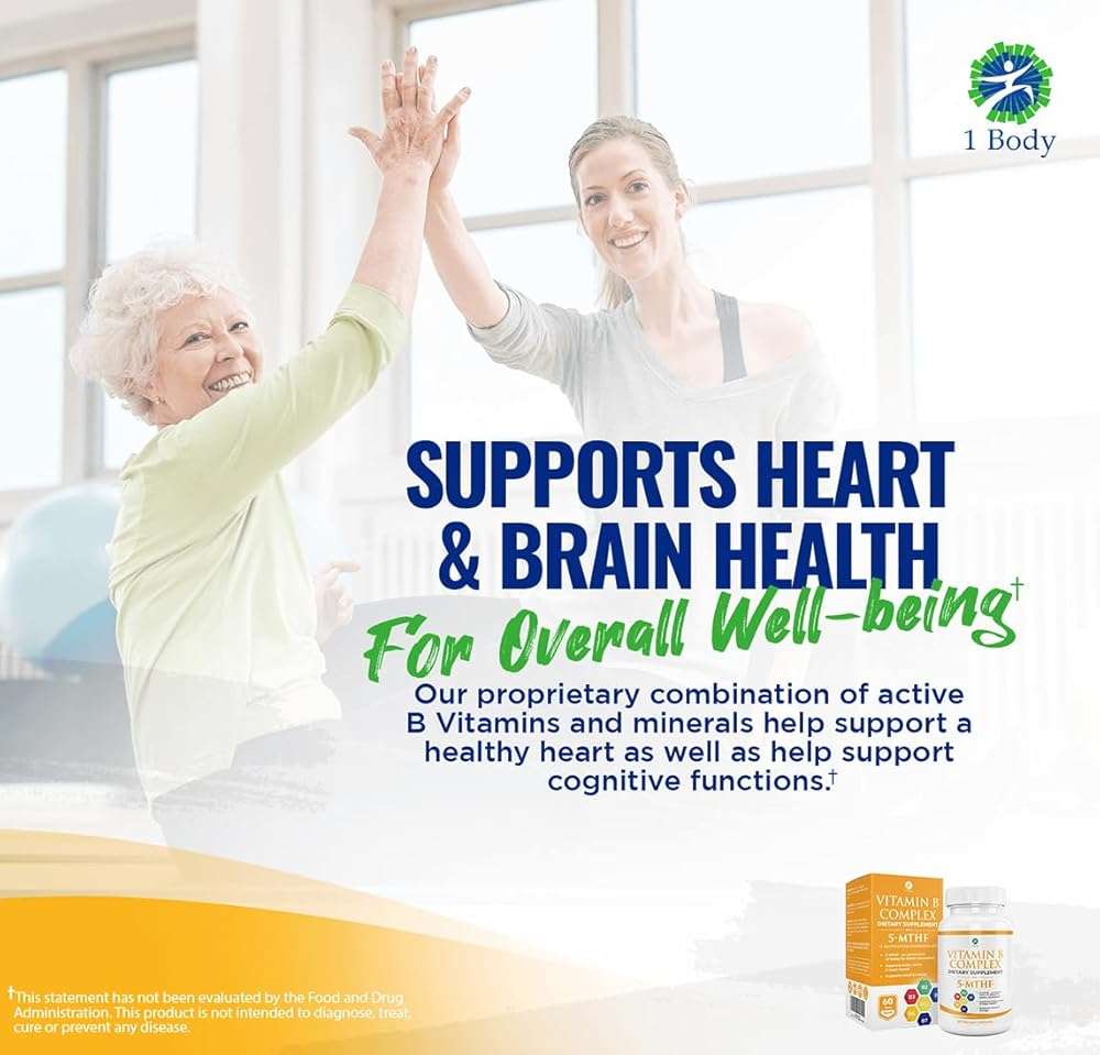 1 Body Vitamin B Complex 3 Pack – Bioavailable B Vitamins with 5-MTHF Folate, B1, B2, B5, B6, Methyl B12, Niacin & Biotin – Non-GMO, Vegan, Made in USA - Image 9