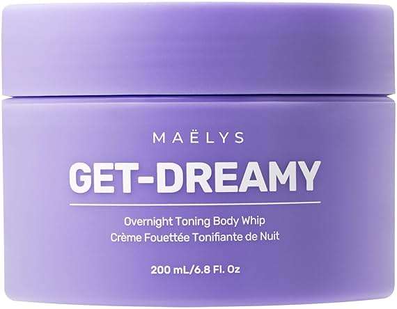 MAËLYS GET-DREAMY Overnight Toning Whip - Cellulite Cream & Skin Tightening Support with Milk Thistle + Uva-Ursi - Moisturizing Body Cream in a Whipped Texture (6.8 Fl Oz) - Image 1