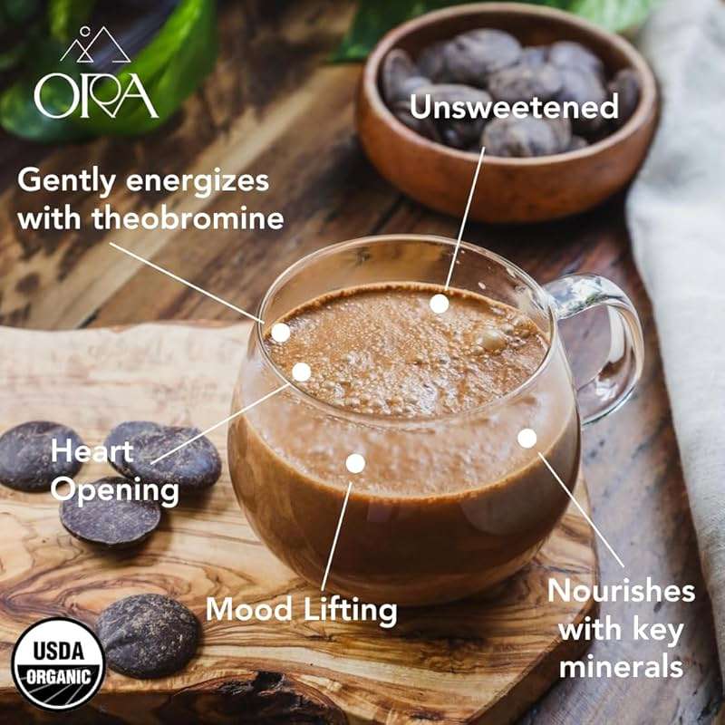 ORA Ceremonial Cacao - Thriving Tanzania - Organic 100% Cacao - Ethical - Regenerative - High Flavanol - Coffee Alternative - Better Energy - Heavy Metals Tested - Unsweetened - 8oz - Image 3