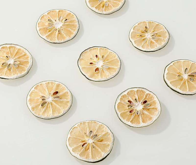Premium Dried Lime Slices 3 Oz/85g,100% Natural Dehydrated Limes Lemon Slices for Cake Decoration & Cocktail Garnish,No Additives & No Sugar Added. - Image 5
