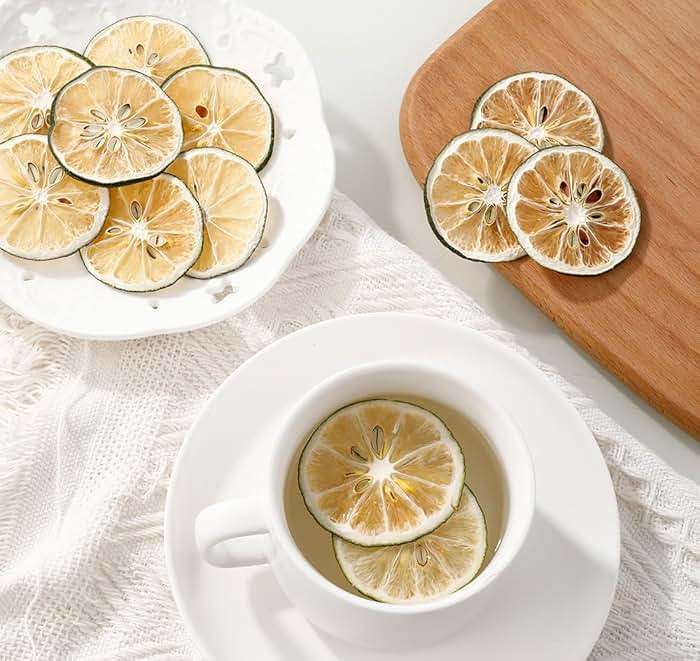 Premium Dried Lime Slices 3 Oz/85g,100% Natural Dehydrated Limes Lemon Slices for Cake Decoration & Cocktail Garnish,No Additives & No Sugar Added. - Image 6