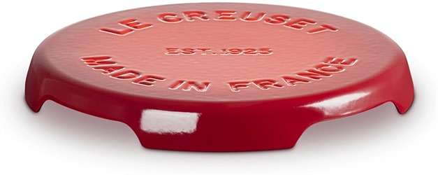 Le Creuset Enameled Cast Iron Signature Trivet, 8.8", Cerise - Image 3