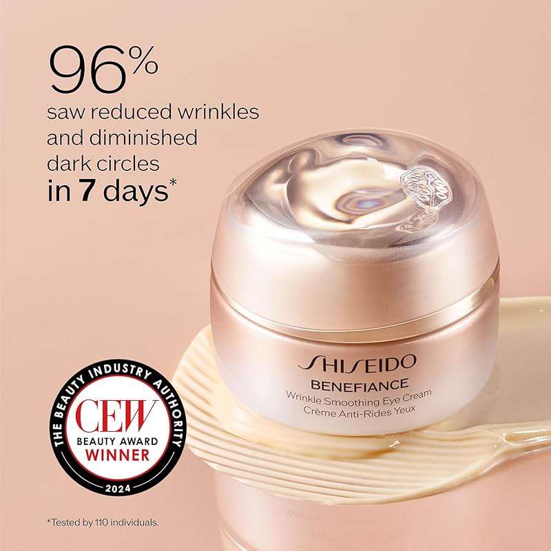 Shiseido Benefiance Wrinkle Smoothing Eye Cream - 15 mL - Visibly Improves Five Types of Eye Wrinkles, Dark Circles & Puffiness - 48-HR Hydration - All Skin Types - Non-Comedogenic - Image 3