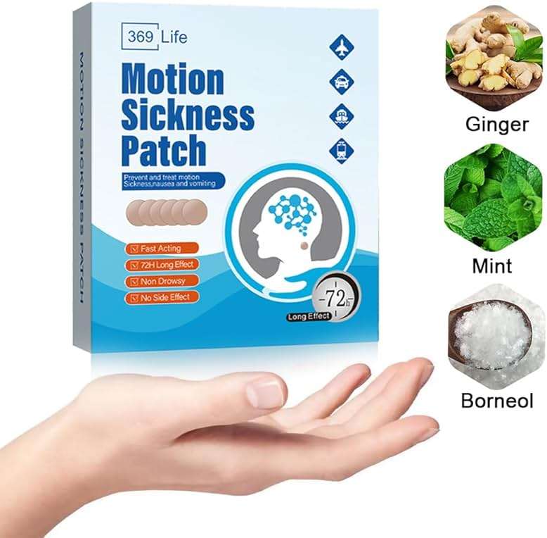 369 Life Motion Sickness Patches, Sea Sickness Patch for Cruise - Adults and Kids ((10 Count - Pack of 1)) - Image 4