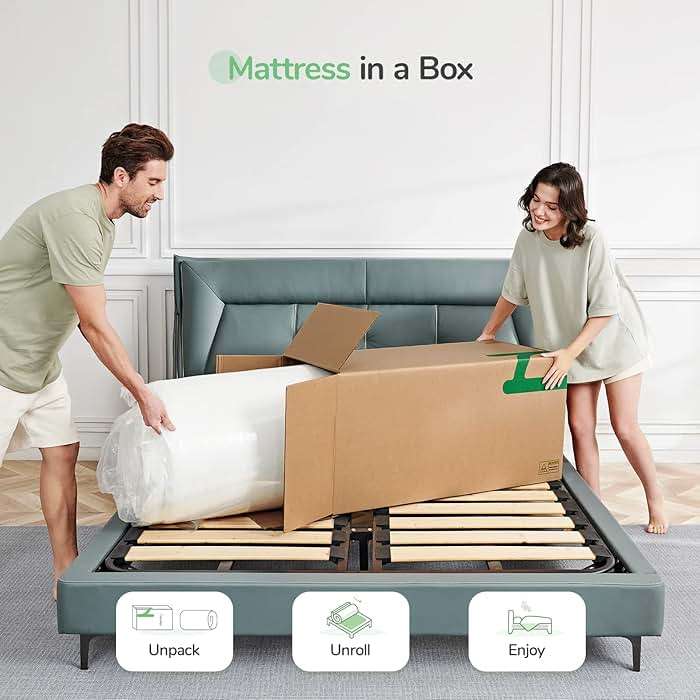 Novilla Full Mattress, 10 Inch, Cooling Memory Foam, Medium Firm, White - Image 7