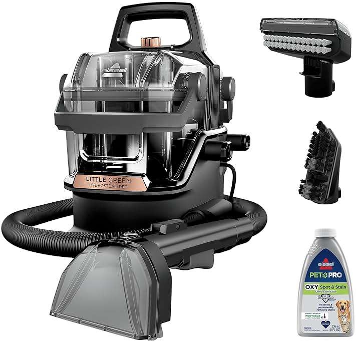 BISSELL Little Green HydroSteam Multi-Purpose Portable Carpet and Upholstery Cleaner, Car and Auto Detailer, 3618 - Image 1
