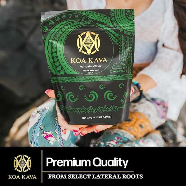 Vanuatu Koa Kava Kava Powder - Premium Noble Waka Kava Tea made from Lateral Roots in Vanuatu for Authentic Relaxation. 1 Pound Bag - Image 4