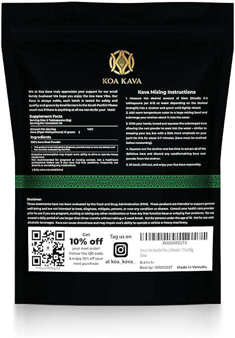 Vanuatu Koa Kava Kava Powder - Premium Noble Waka Kava Tea made from Lateral Roots in Vanuatu for Authentic Relaxation. 1 Pound Bag - Image 8