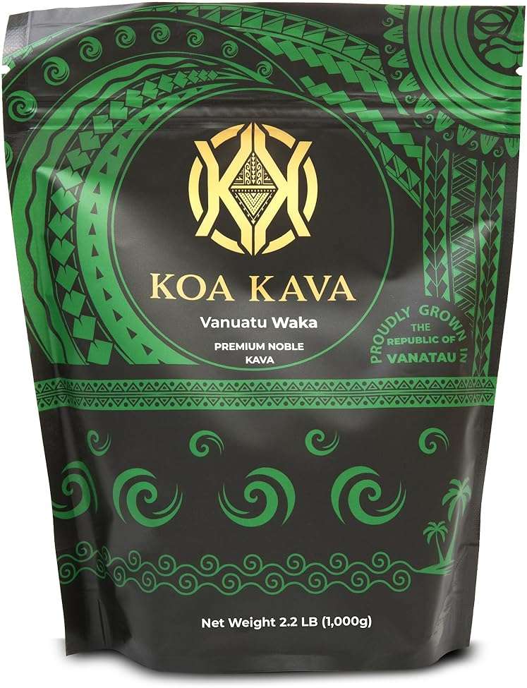 Vanuatu Koa Kava Kava Powder - 1 Kilo Premium Noble Waka Kava Tea made from Lateral Roots in Vanuatu for Authentic Relaxation. 1 Kilogram - Image 1