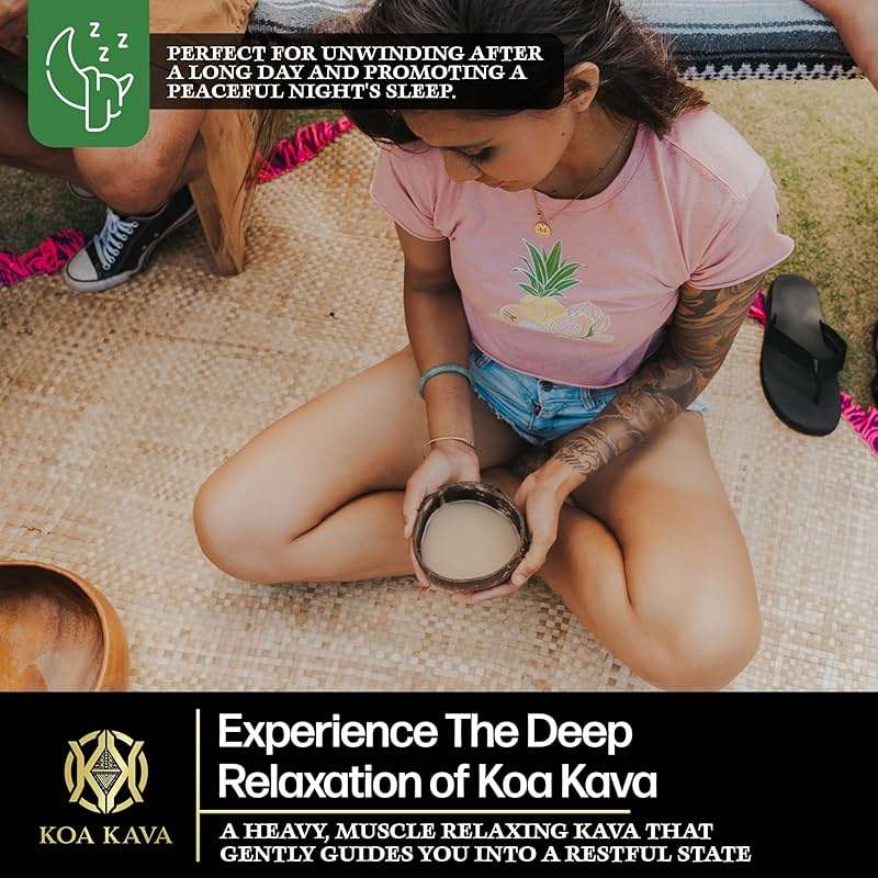 Vanuatu Koa Kava Kava Powder - 1 Kilo Premium Noble Waka Kava Tea made from Lateral Roots in Vanuatu for Authentic Relaxation. 1 Kilogram - Image 3