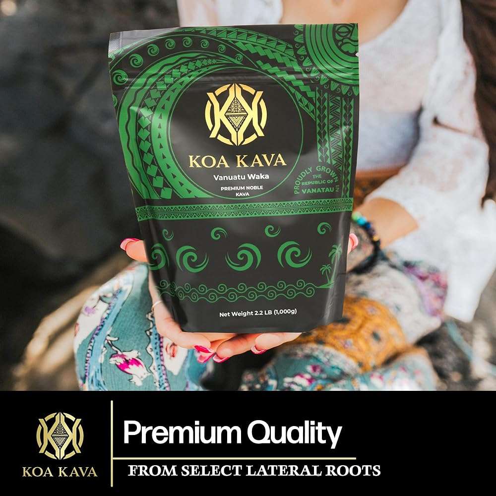 Vanuatu Koa Kava Kava Powder - 1 Kilo Premium Noble Waka Kava Tea made from Lateral Roots in Vanuatu for Authentic Relaxation. 1 Kilogram - Image 4