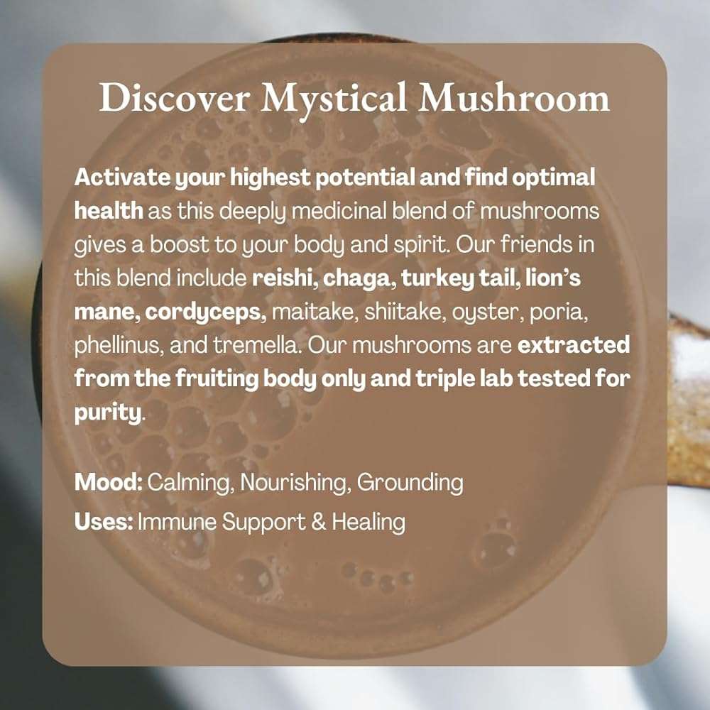 ORA Ceremonial Cacao - Mystical Mushroom - Organic 100% Cacao with Lion's Mane, Reishi, Chaga - Adaptogenic - Ethical - High Flavanol - Unsweetened - Heavy Metals Tested - 8oz - Image 4