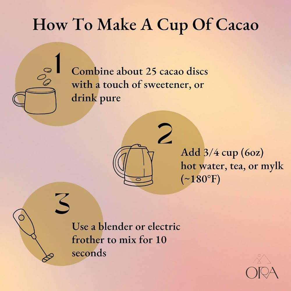 ORA Ceremonial Cacao - Mystical Mushroom - Organic 100% Cacao with Lion's Mane, Reishi, Chaga - Adaptogenic - Ethical - High Flavanol - Unsweetened - Heavy Metals Tested - 8oz - Image 5