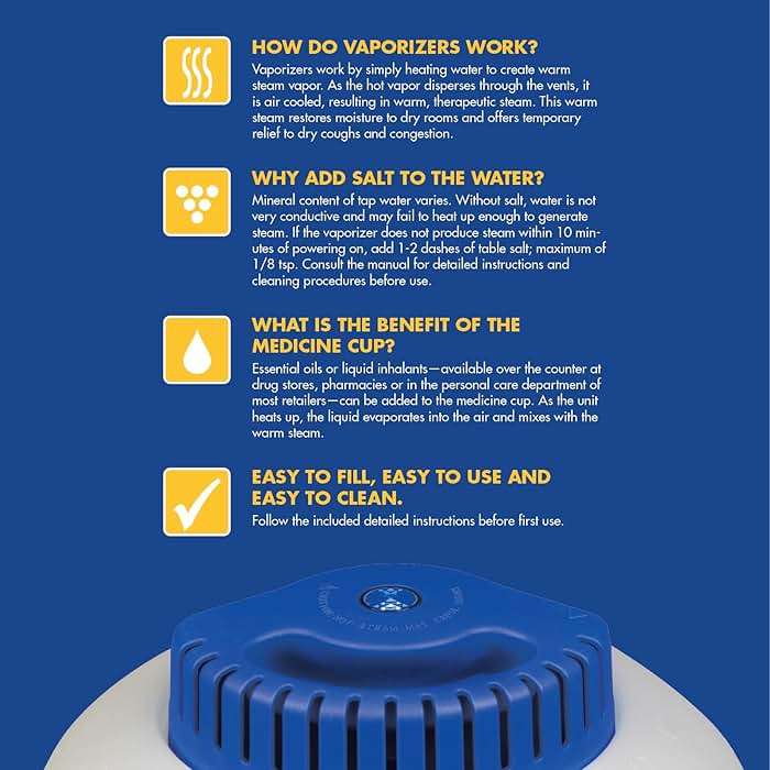 TheraCare Warm Steam Vaporizer | for Small Size Rooms | No Filter Required | Cold and Congestion Relief | Natural, Safe, Effective | Whole Family Comfort - Image 7