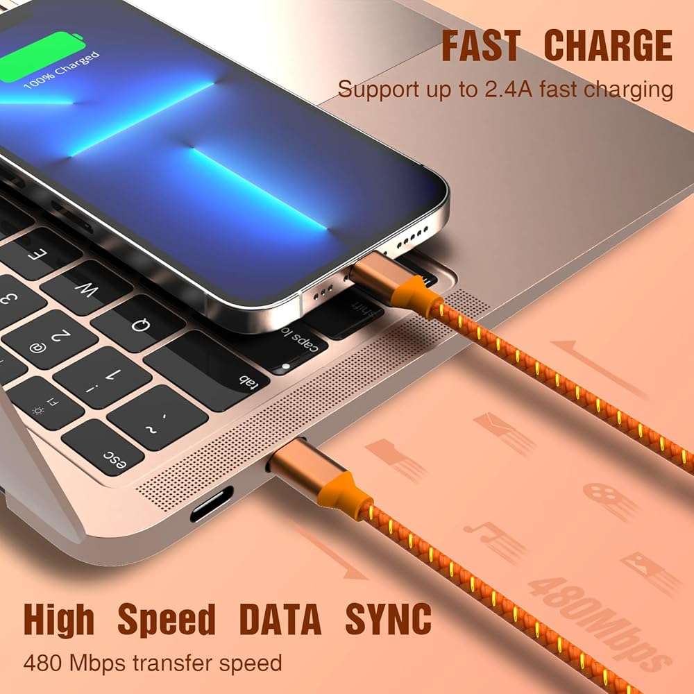 USB C to Lightning Cable for Apple MFi Certified iPhone Charger 6FT 3 Pack Fast Charging Type c to Lightning Cable iPhone Fast Charger for iPhone 14 13 12 11 Pro Max Xr Xs 8 and More - Image 3