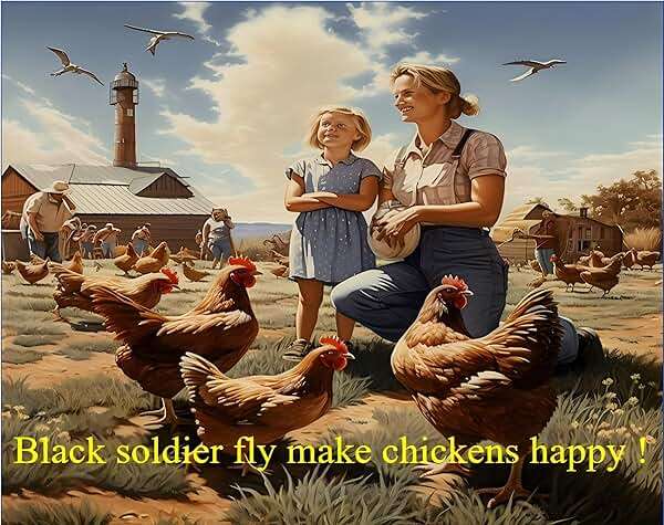Classic Flock 11 lb Black Soldier Fly Larva - BSFL is a high Calc-Rich Chicken Feed with More Calcium Than mealworms.It is a Pure Natural Food that Provides high Protein for Chickens and Birds - Image 5