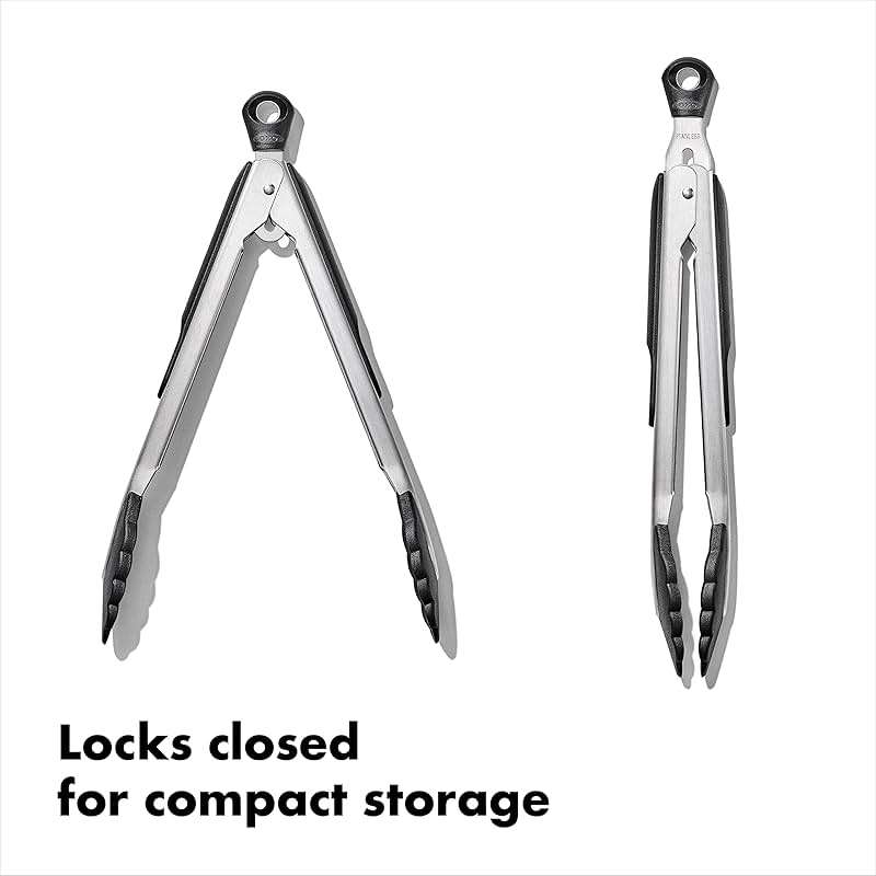 OXO Good Grips 2-Piece Tongs with Nylon Heads Set - Image 5